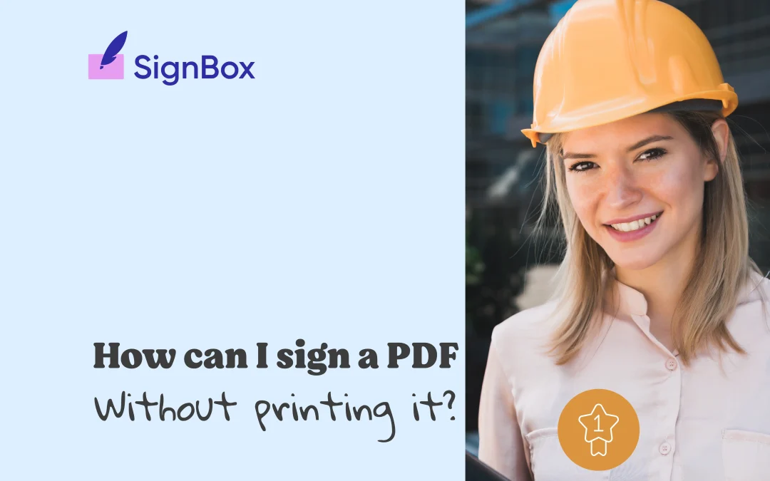 How to Sign a PDF Without Printing It